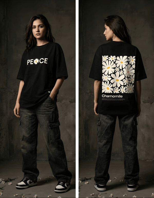Peace Bloom | Oversized Tee