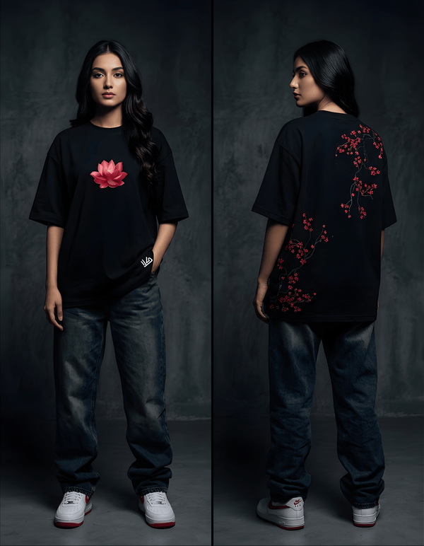 Gul-e-Lotus | Oversized Tee
