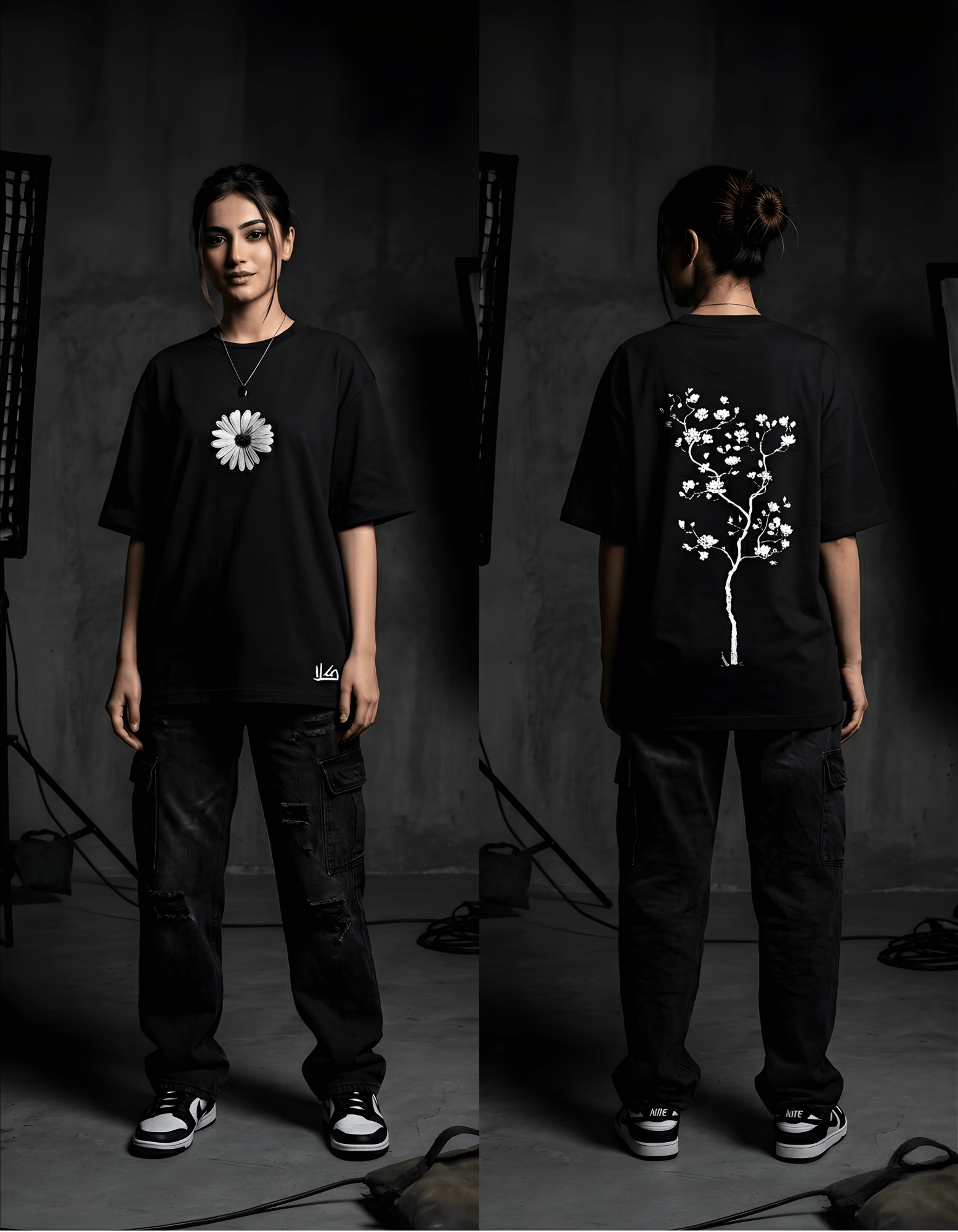 Lone Bloom | Oversized Tee