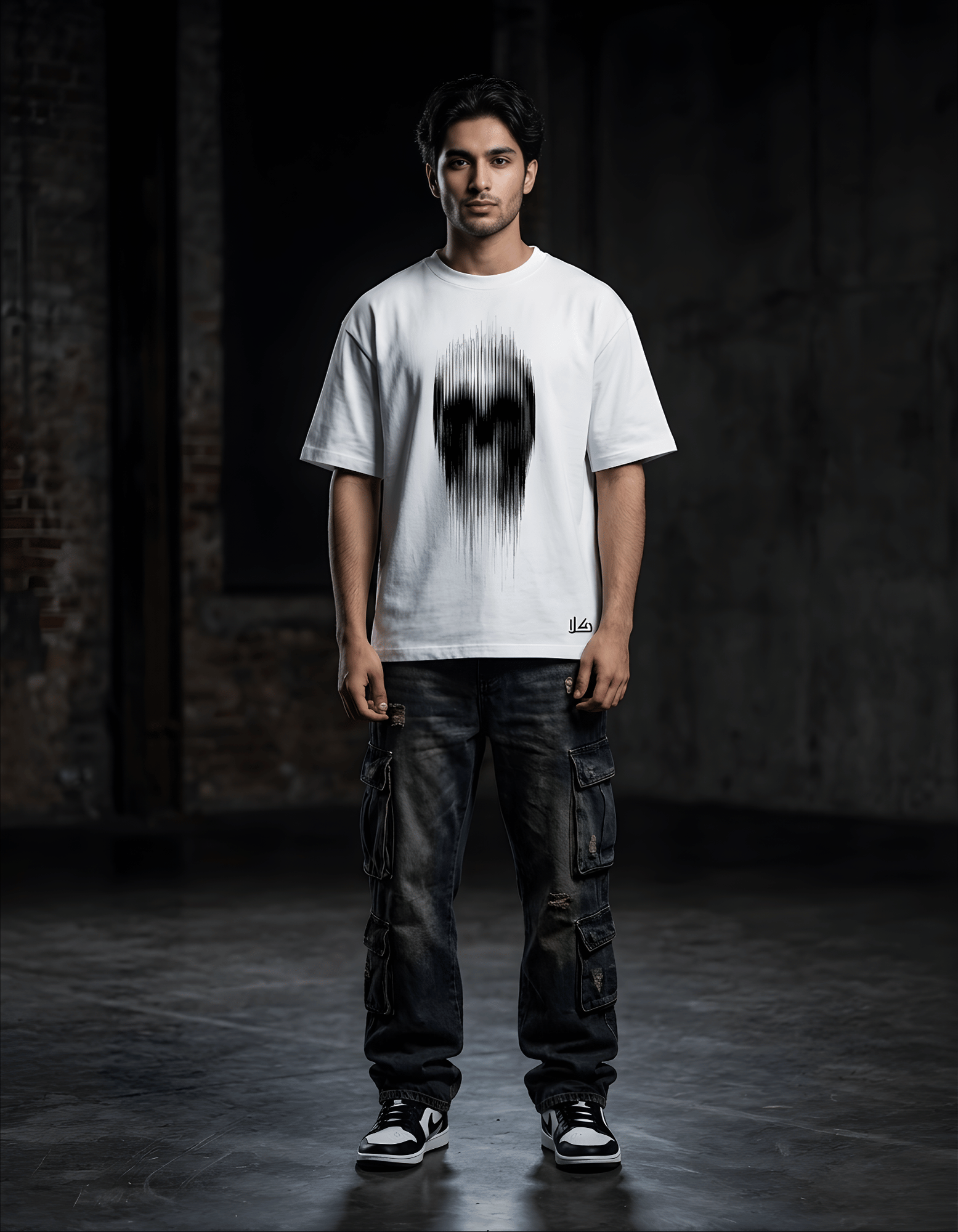 Glitch Skull | Oversized Tee