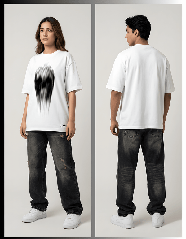 Glitch Skull | Oversized Tee