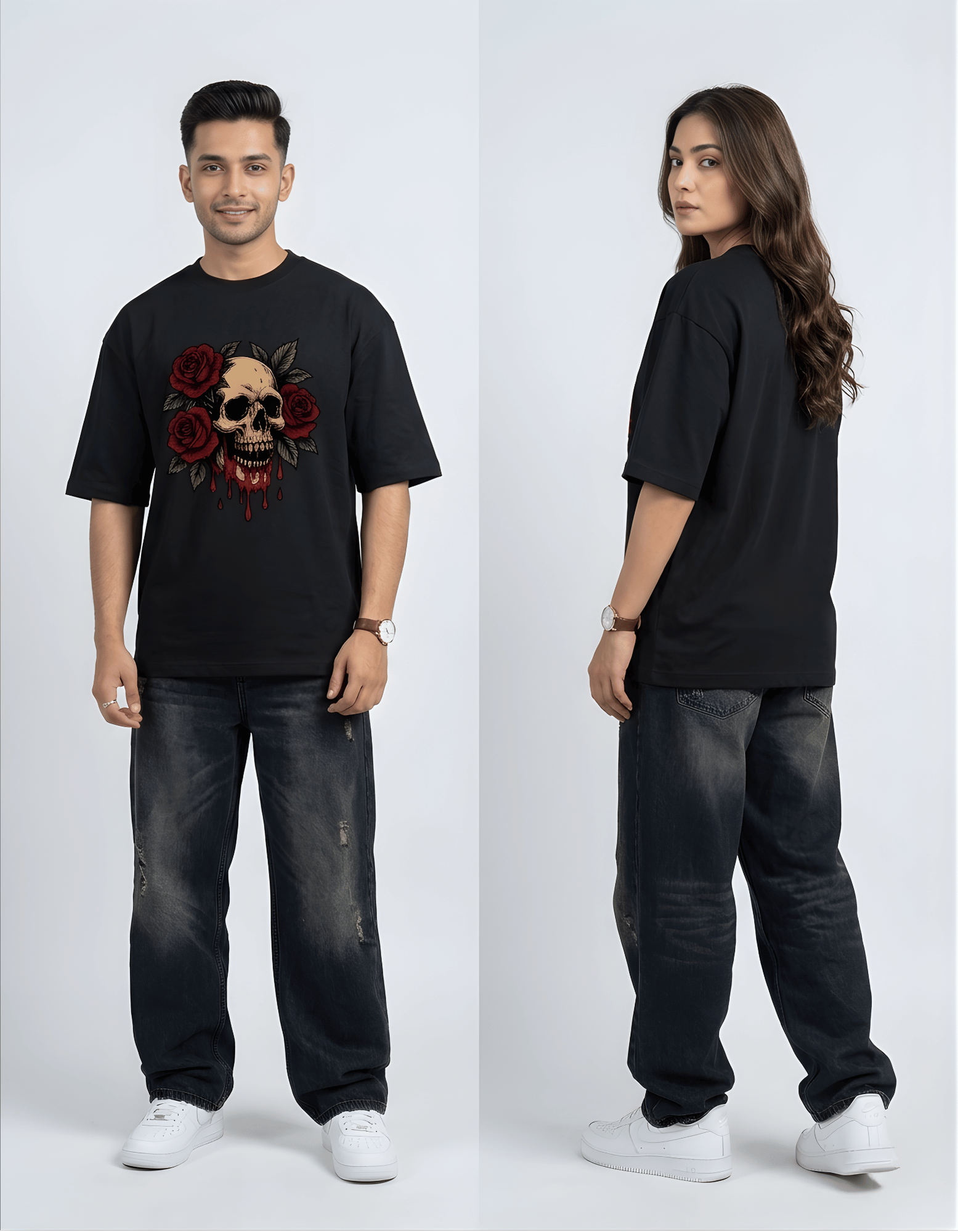 Crimson Skull | Oversized Tee