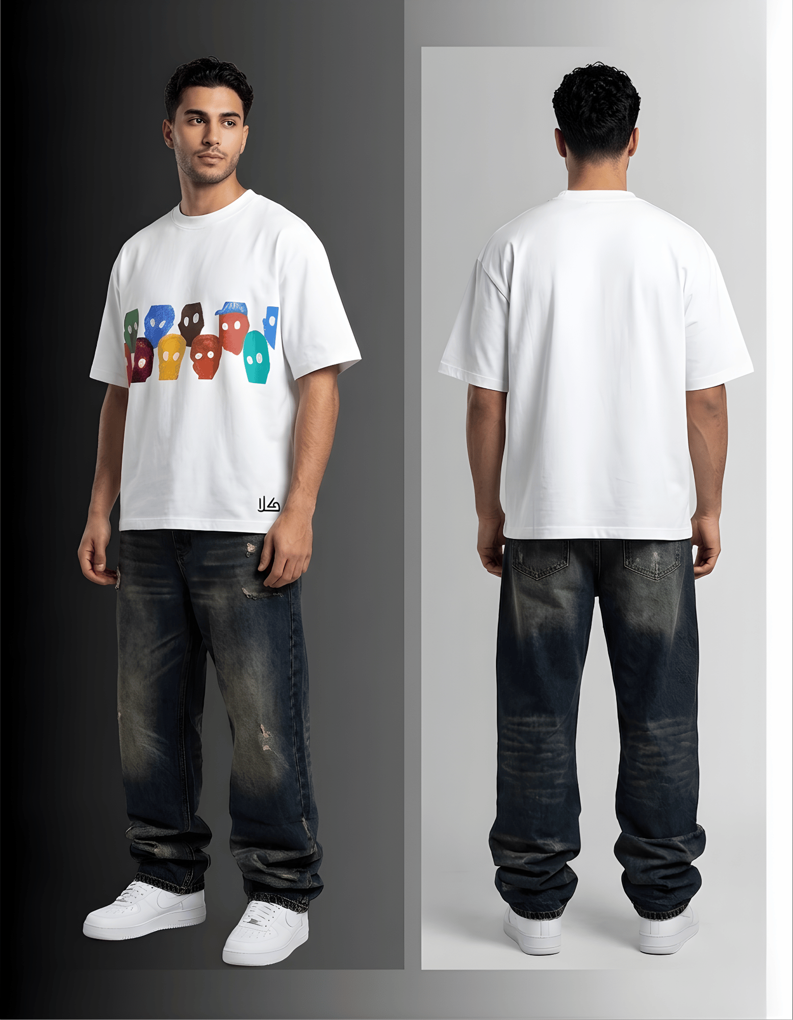 Many Faces | Oversized Tee