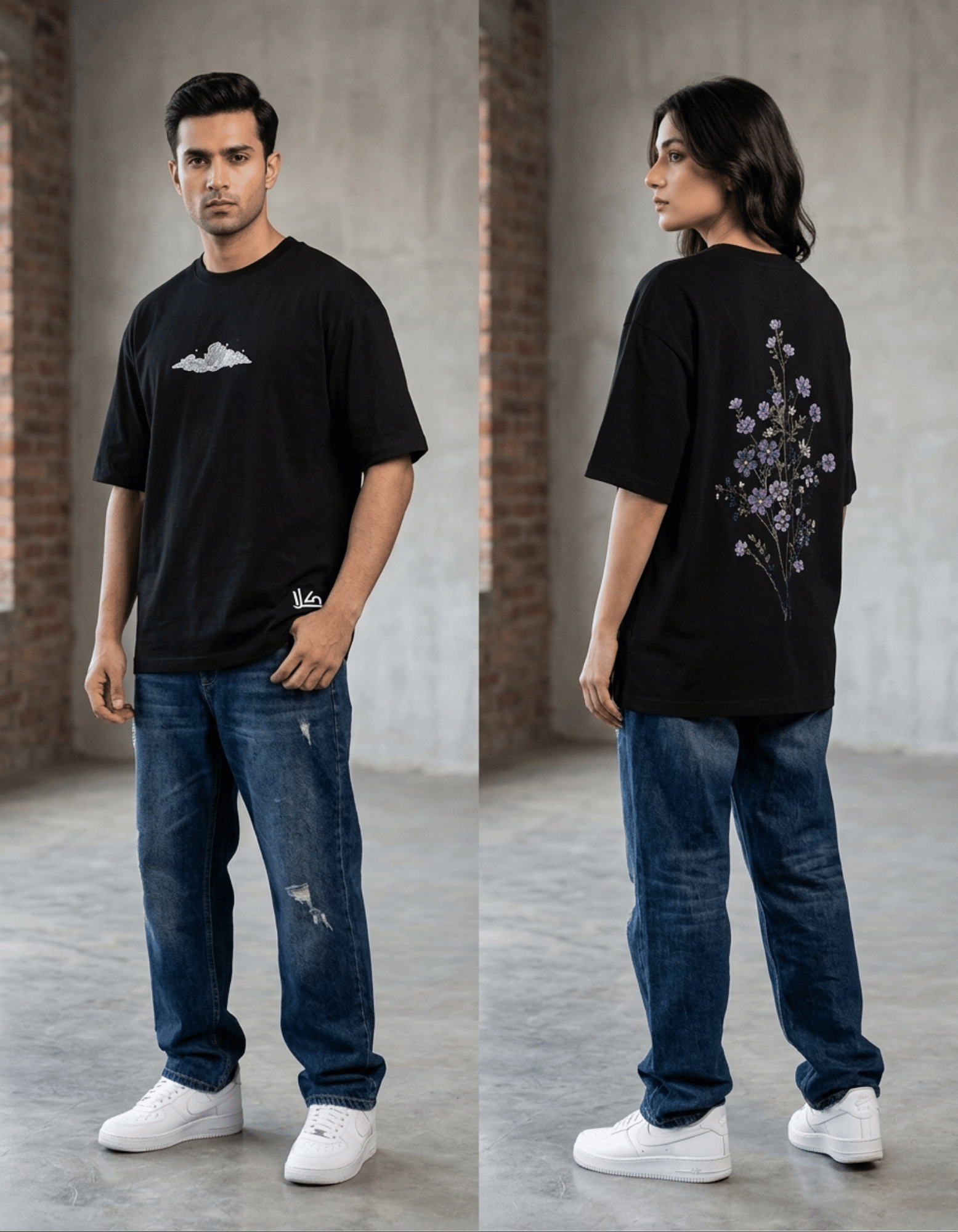 Bloom in Dark | Oversized Tee