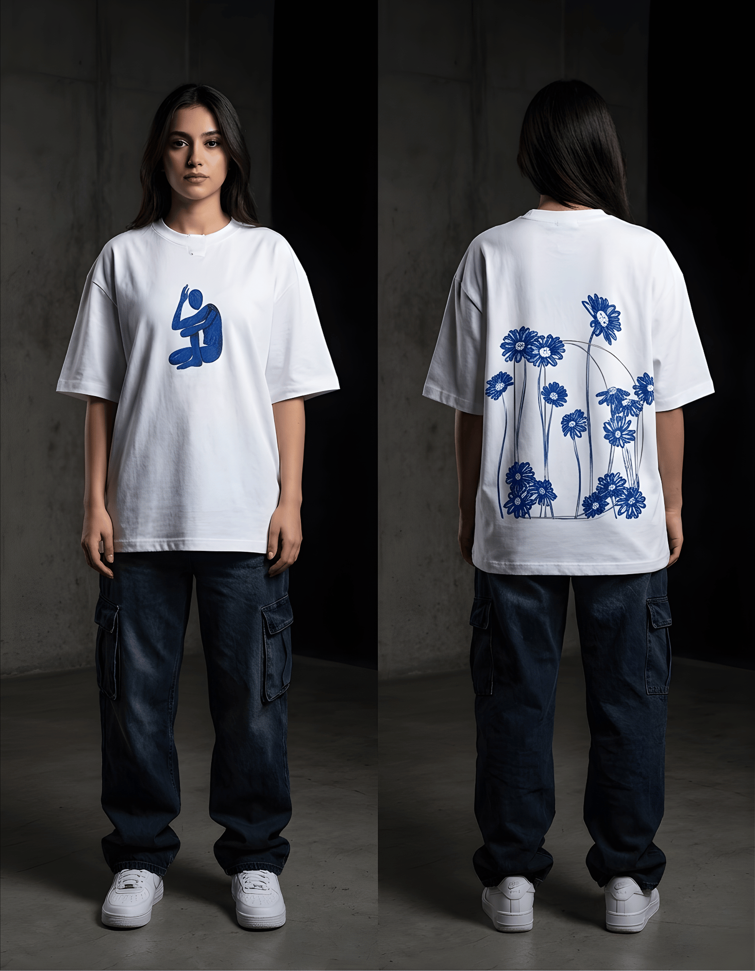 Blooming Sorrow | Oversized Tee